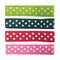 Wrapables Girls Ribbon Lined Alligator Clips (Set of 8), Polka Dots